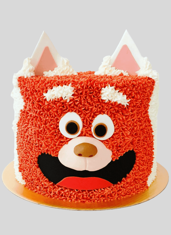 Slightly Red Panda Cake