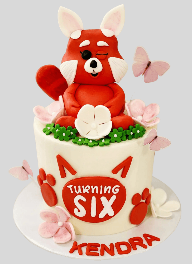 Stunning Red Panda Cake