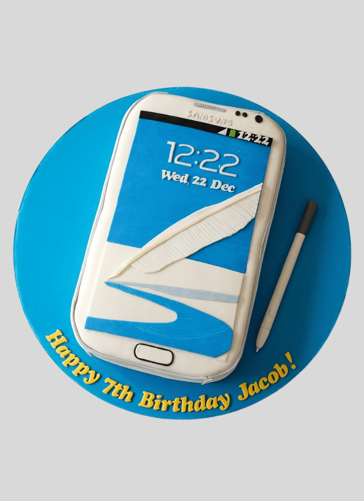 Pleasing Samsung Cake