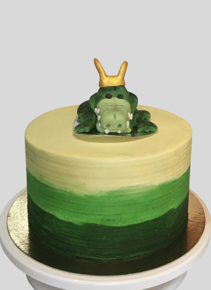 Admirable Alligator Cake Cake Design