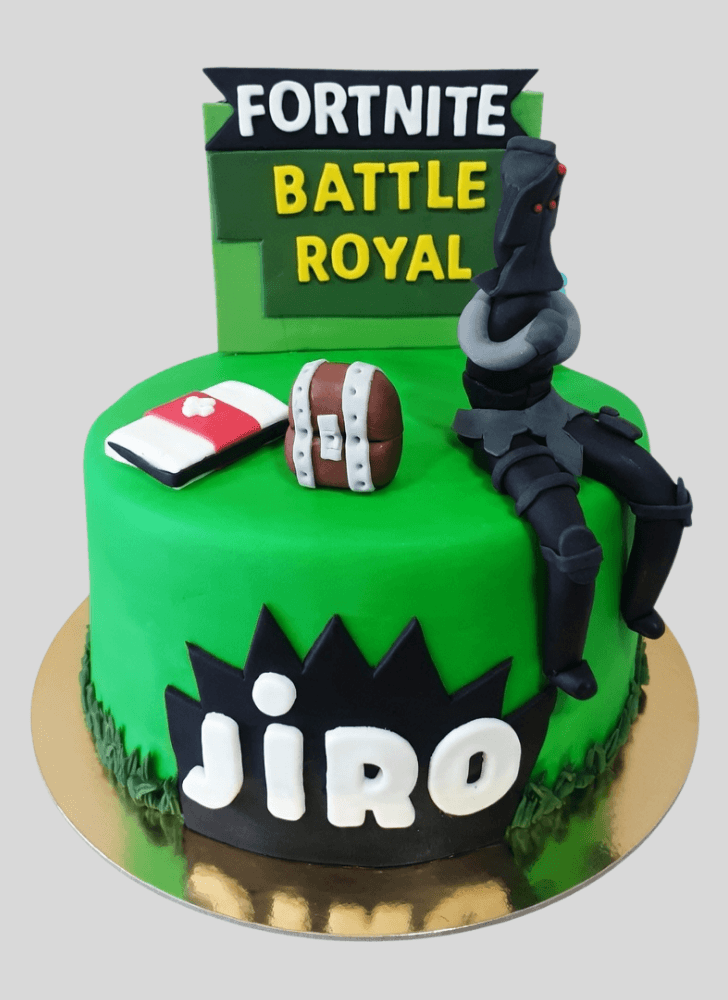 Angelic Black Knight Cake