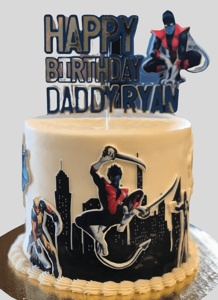 Adorable Nightcrawler Cake