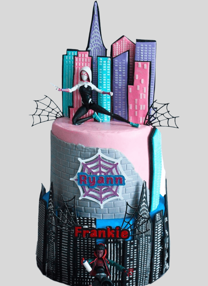 Alluring Spider-Verse Cake