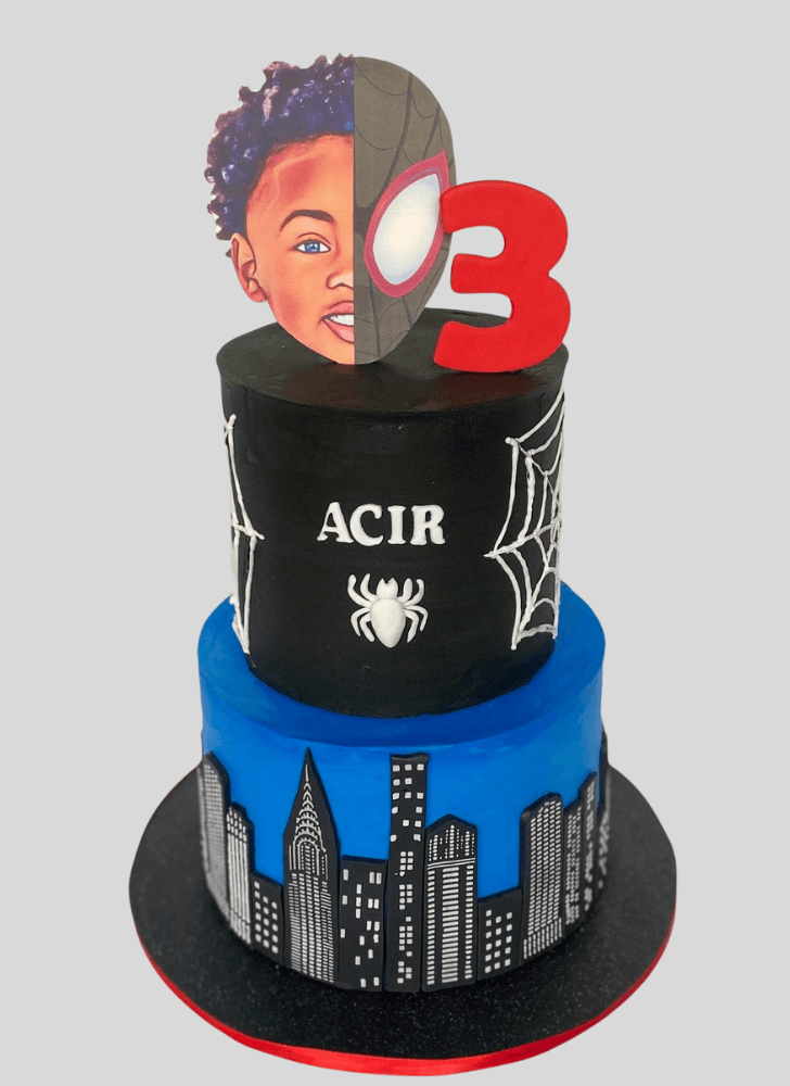 Angelic Spider-Verse Cake