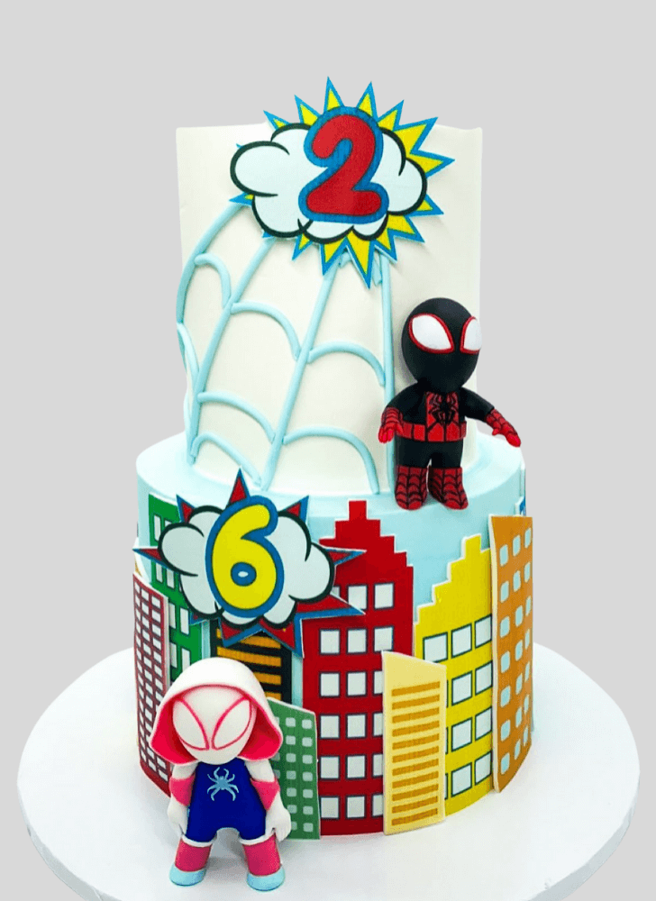 Comely Spider-Verse Cake
