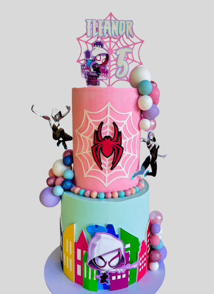 Elegant Spider-Verse Cake