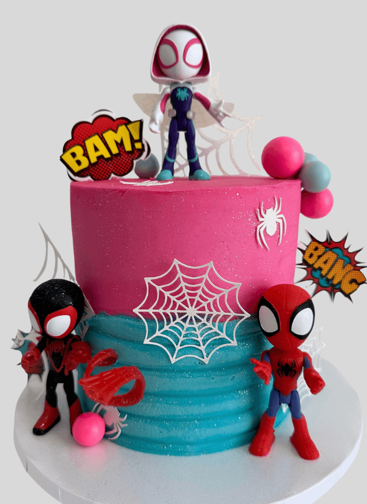 Exquisite Spider-Verse Cake