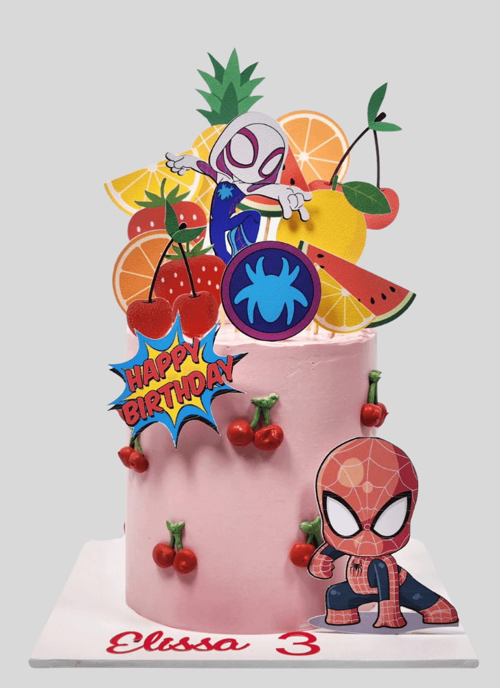 Graceful Spider-Verse Cake