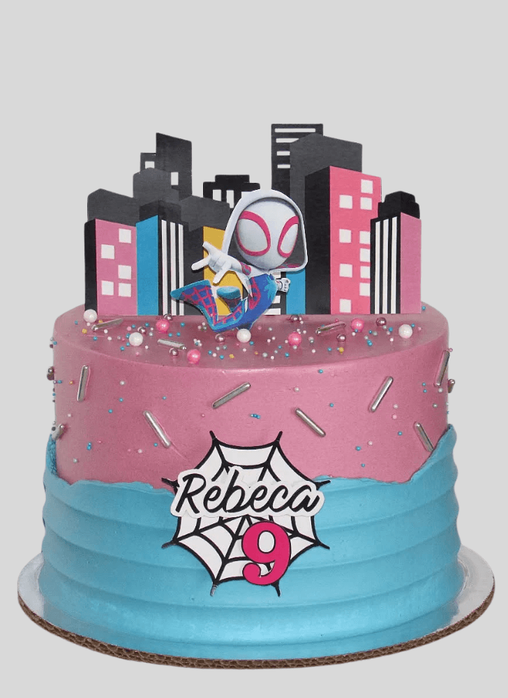 Shapely Spider-Verse Cake