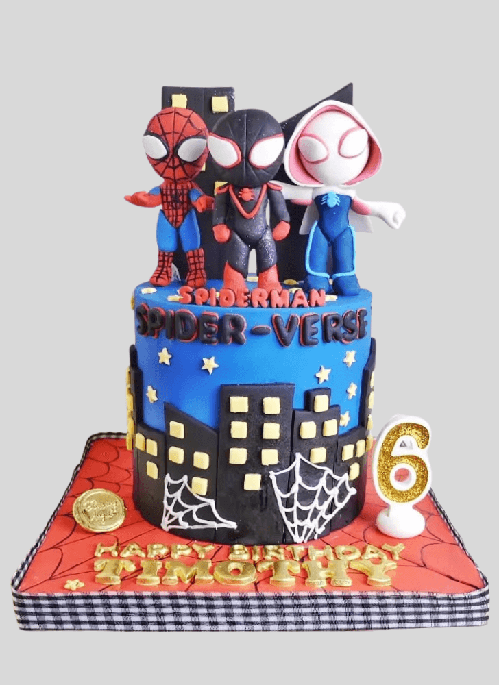 Wonderful Spider-Verse Cake Design