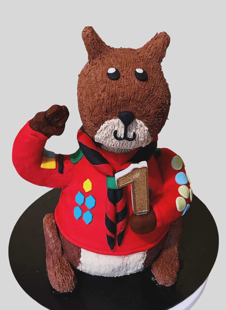 Lovely Squirrels Cake Design