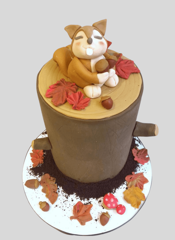 Mesmeric Squirrels Cake