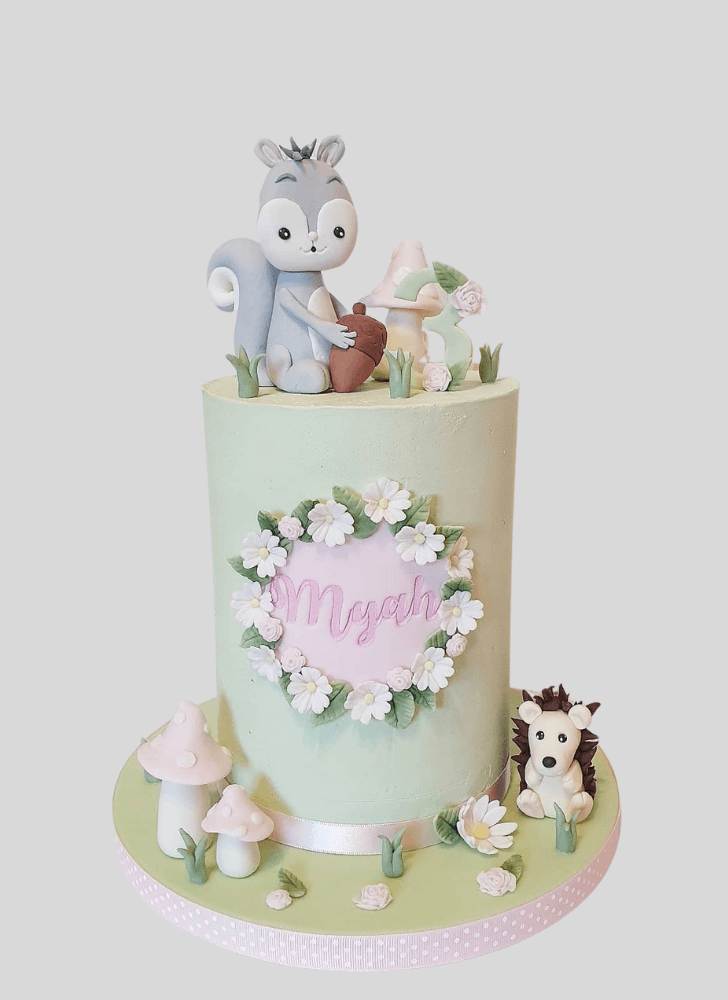 Pretty Squirrels Cake