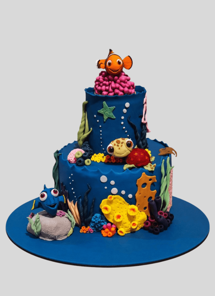 Delicate Finding Nemo Cake