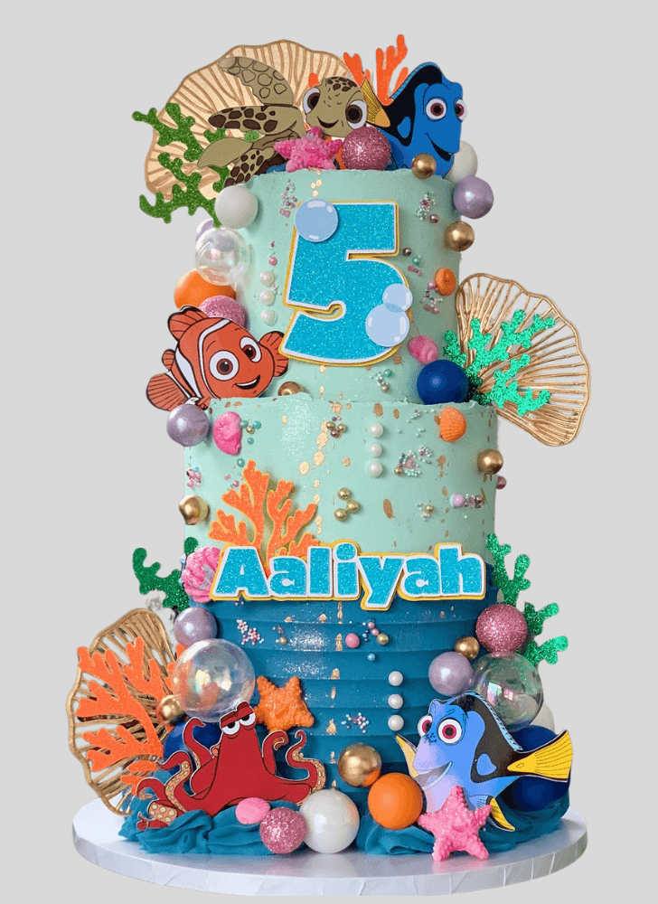 Ideal Finding Nemo Cake