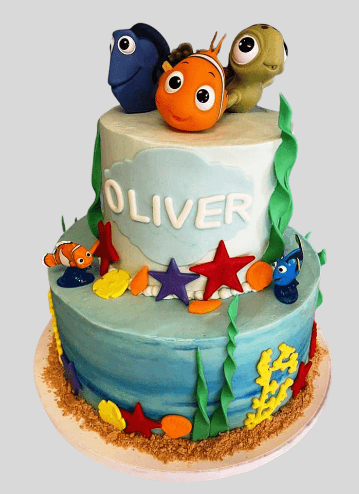 Pretty Finding Nemo Cake