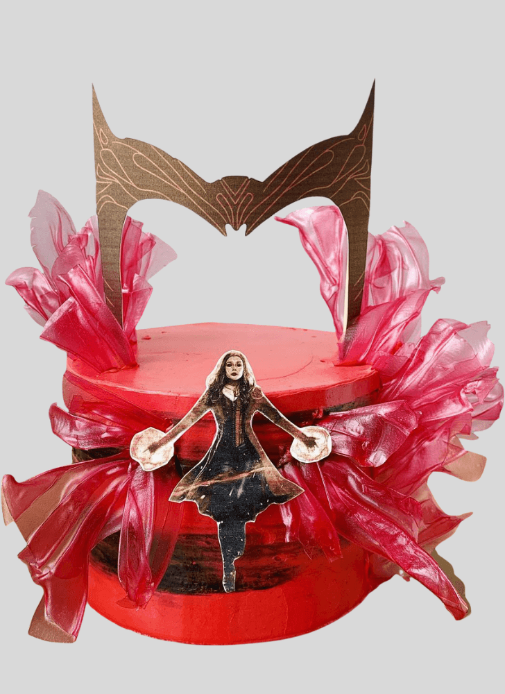 Alluring Scarlet Witch Cake
