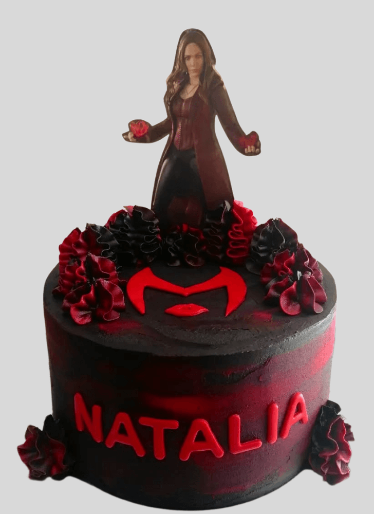Beauteous Scarlet Witch Cake