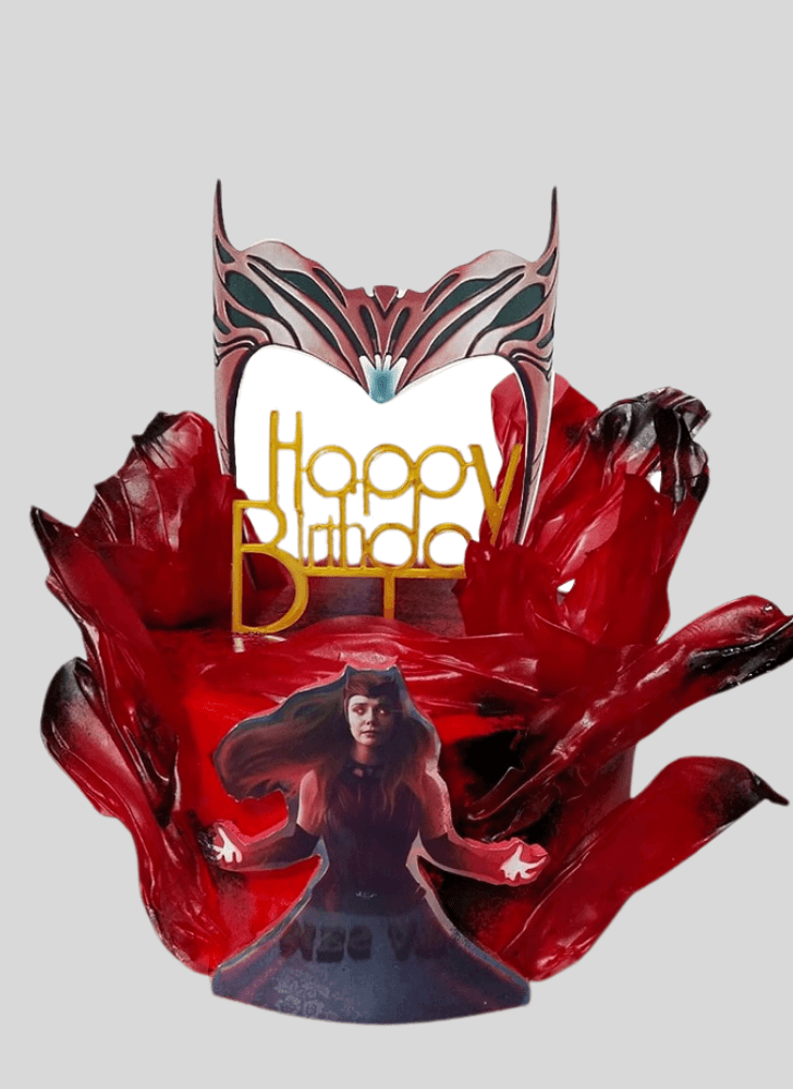 Delicate Scarlet Witch Cake