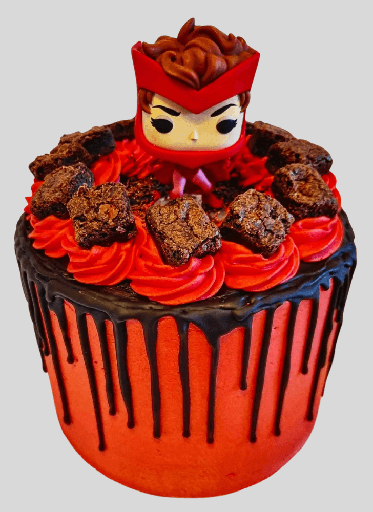 Enthralling Scarlet Witch Cake