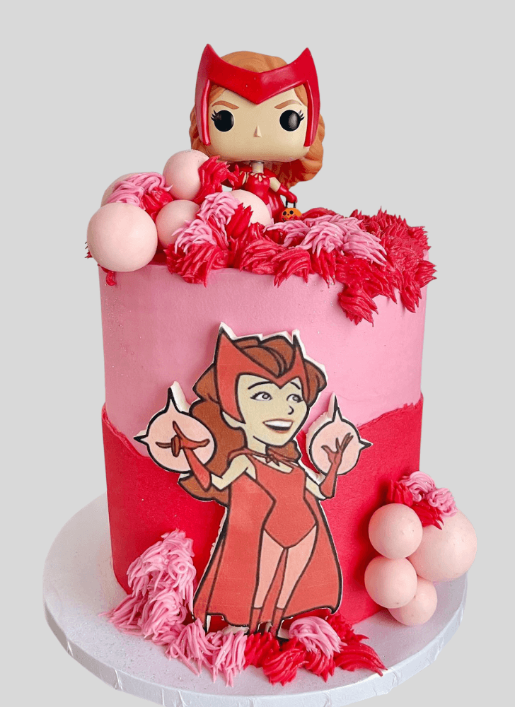 Fetching Scarlet Witch Cake