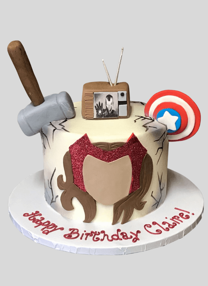 Gorgeous Scarlet Witch Cake