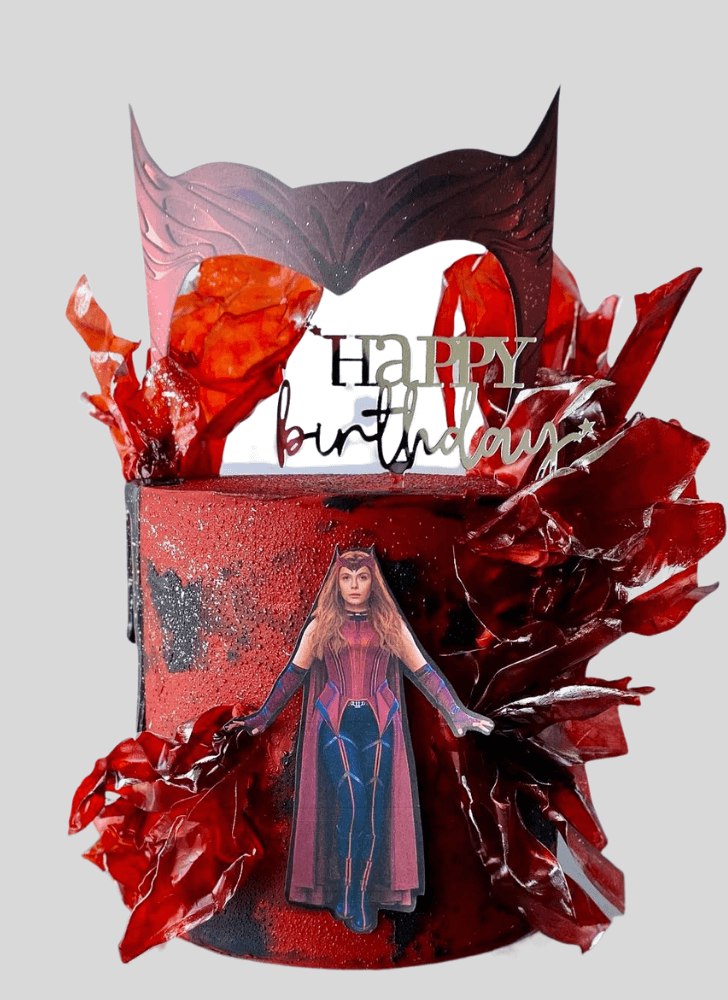 Marvelous Scarlet Witch Cake