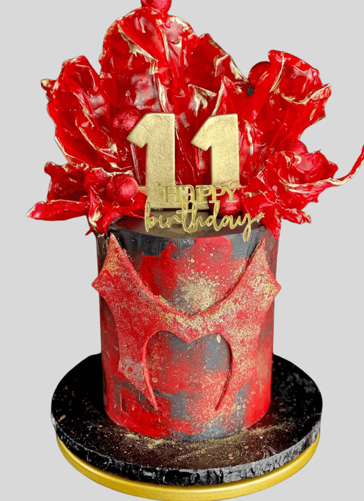 Pretty Scarlet Witch Cake