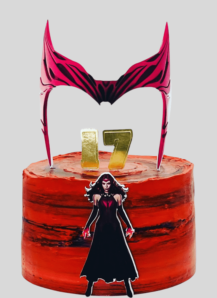 Splendid Scarlet Witch Cake