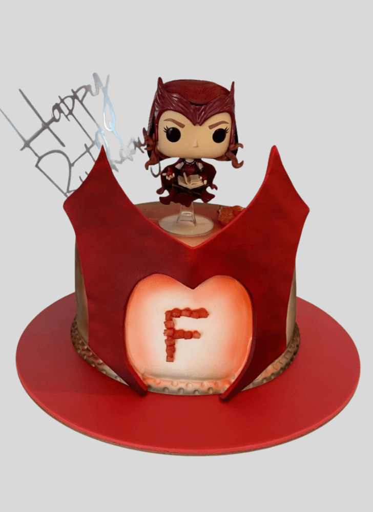Admirable Wanda Maximoff Cake Design