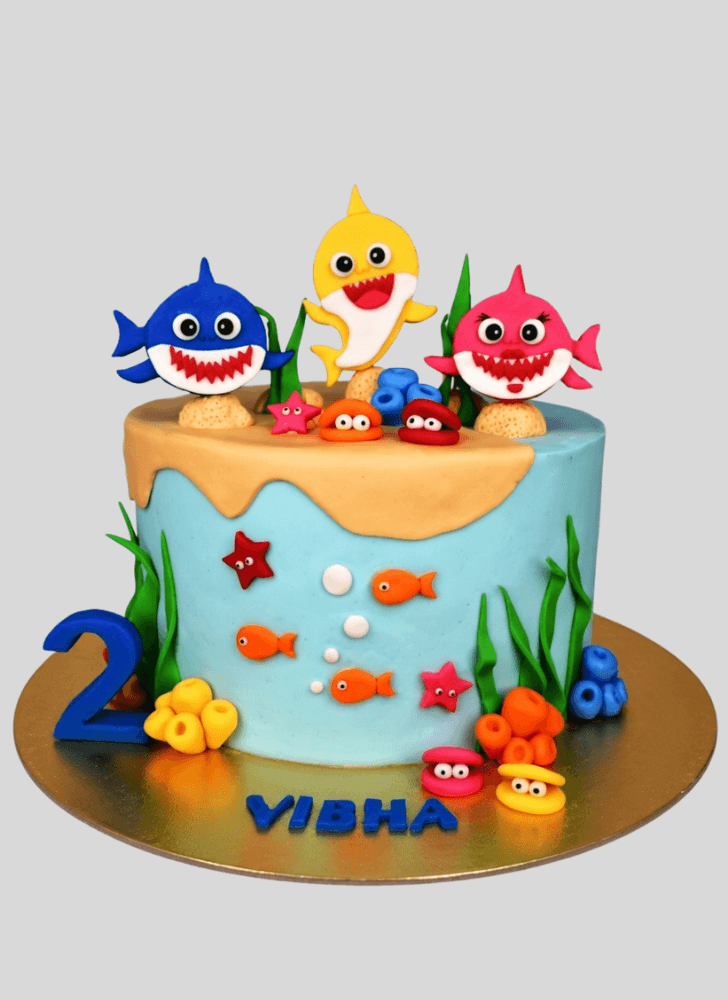 Appealing Baby Shark Cake