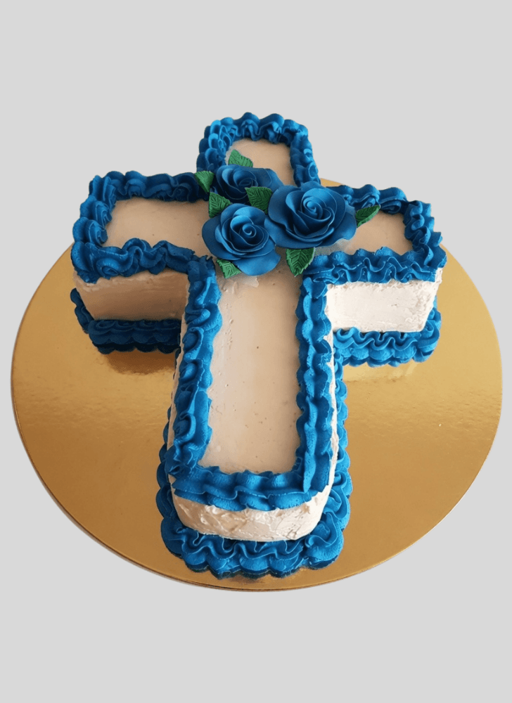 Lovely Cross Cake Design