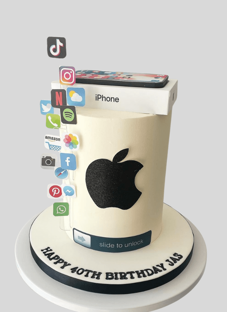 Resplendent iPhone Cake
