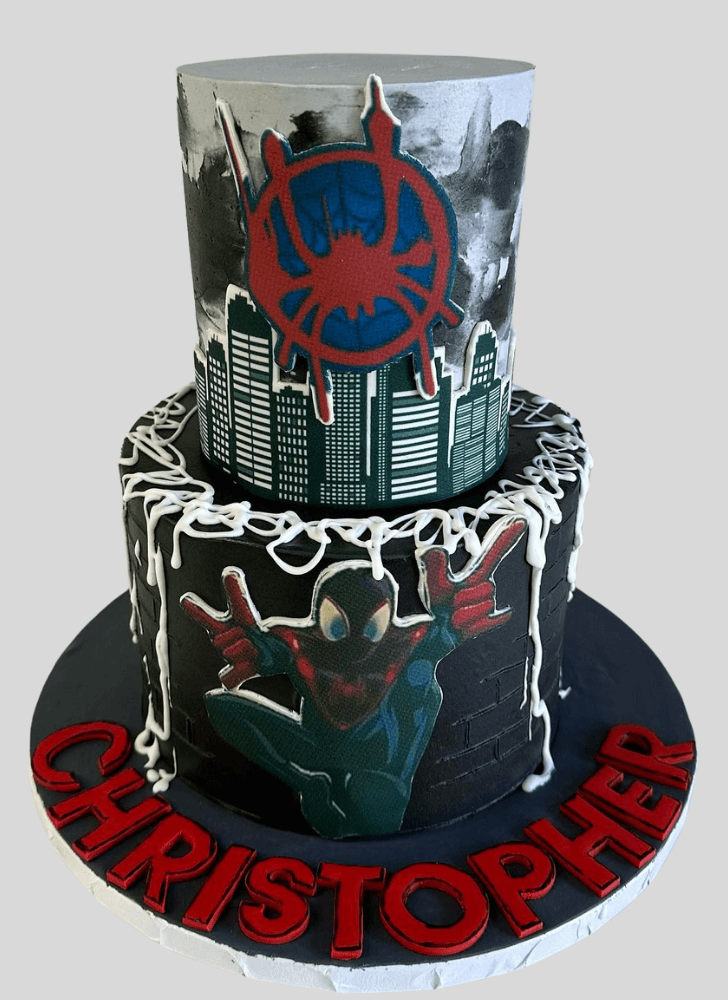 Angelic Miles Morales Cake
