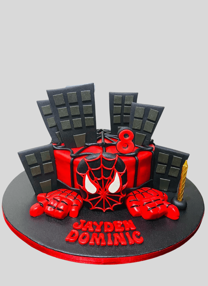 Pleasing Miles Morales Cake