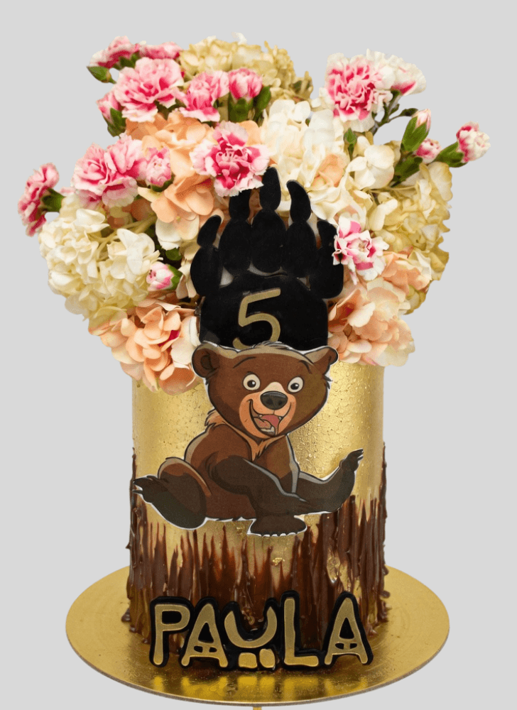 Angelic Brother Bear Cake