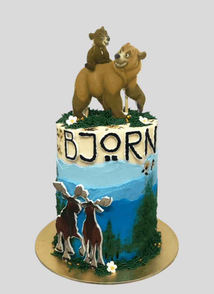 Appealing Brother Bear Cake