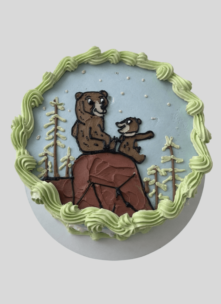 Delicate Brother Bear Cake