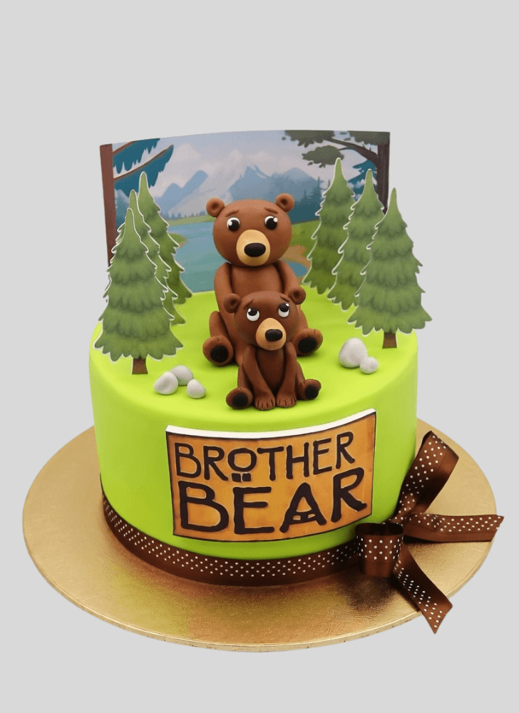 Good Looking Brother Bear Cake