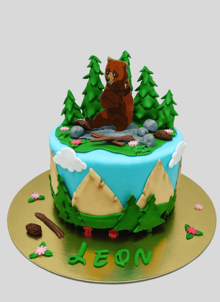 Graceful Brother Bear Cake
