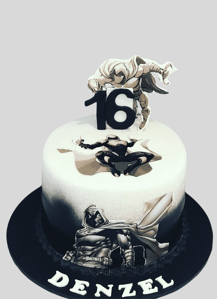 Enticing Moon Knight Cake