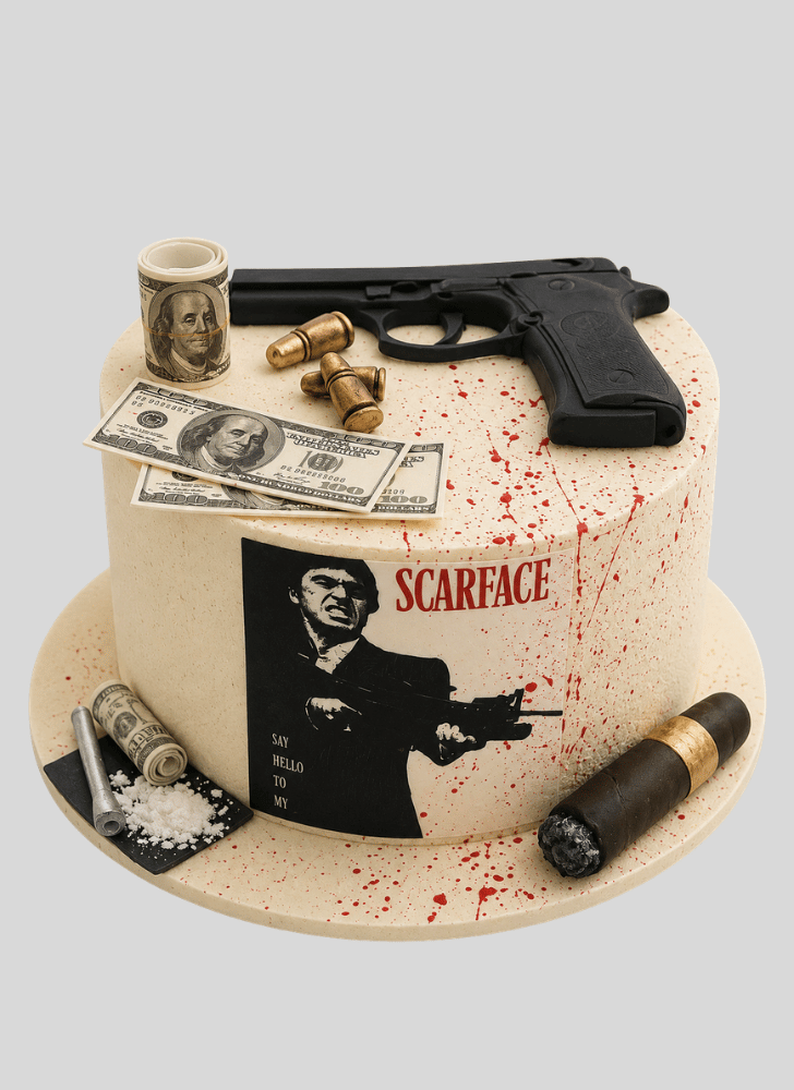 Elegant Scarface Cake