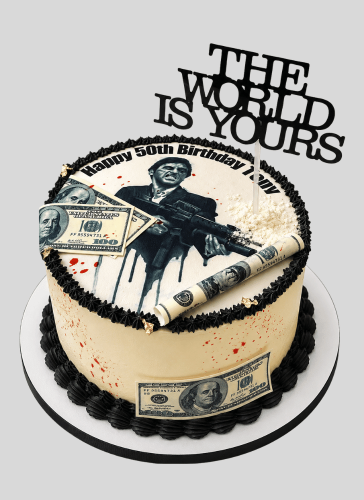 Inviting Scarface Cake