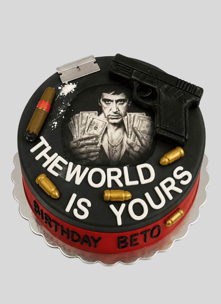 Resplendent Scarface Cake