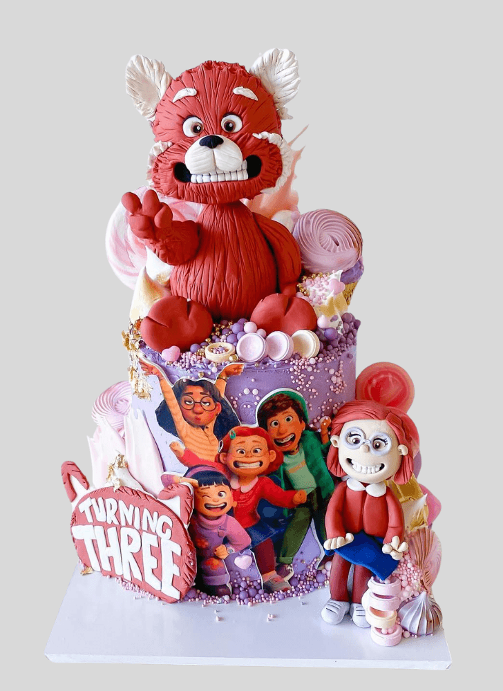 Admirable Turning Red Cake Design