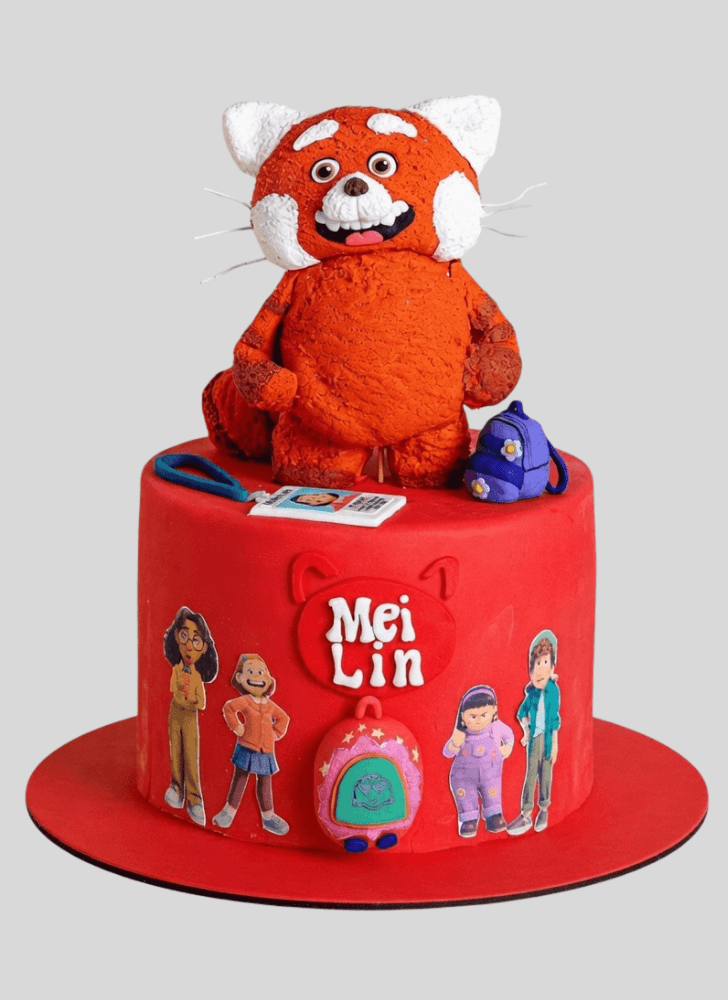 Appealing Turning Red Cake