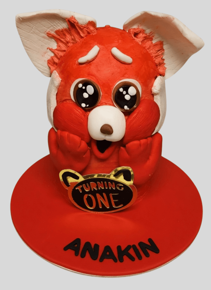 Classy Turning Red Cake