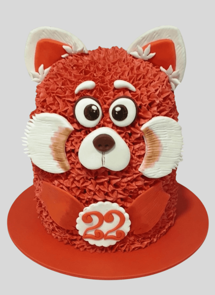 Gorgeous Turning Red Cake
