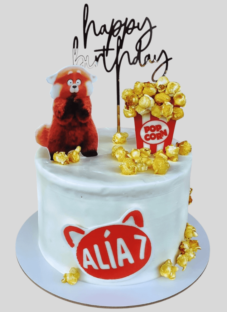 Graceful Turning Red Cake