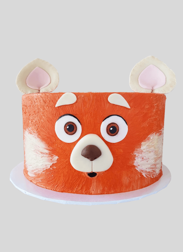 Lovely Turning Red Cake Design